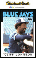 1986 Topps #348 Cliff Johnson