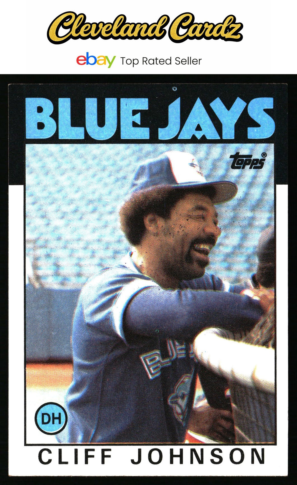 1986 Topps #348 Cliff Johnson