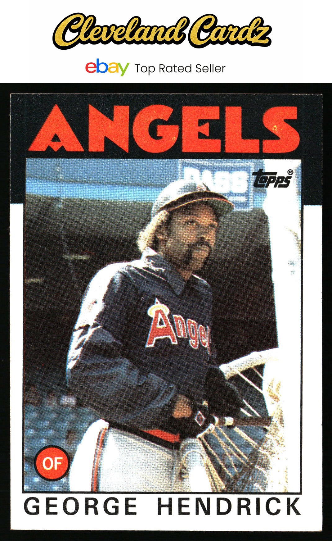 1986 Topps #190 George Hendrick