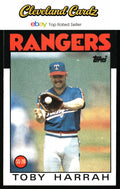 1986 Topps #535 Toby Harrah