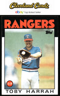 1986 Topps #535 Toby Harrah