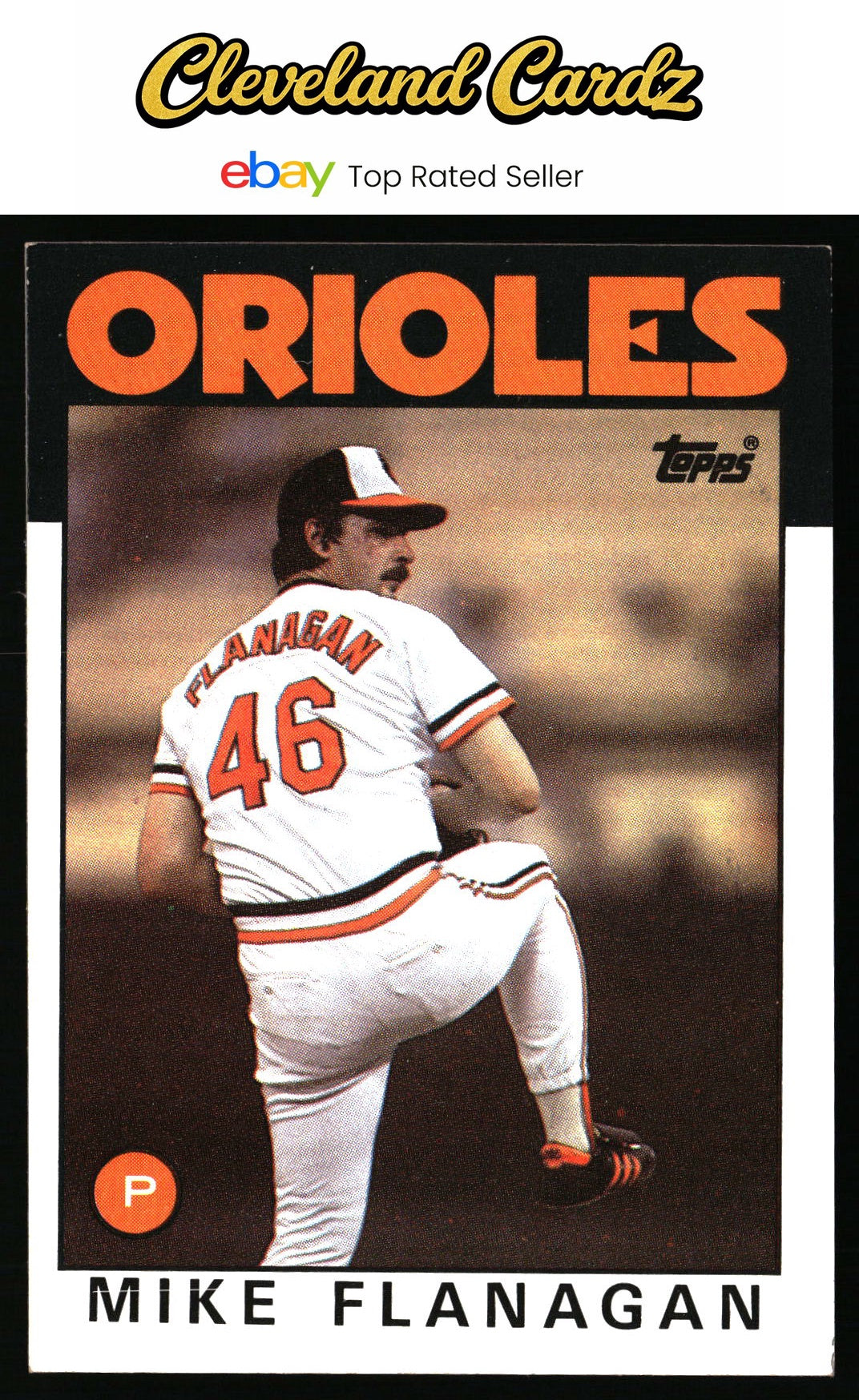 1986 Topps #365 Mike Flanagan