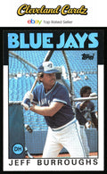 1986 Topps #168 Jeff Burroughs