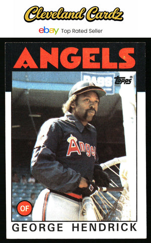 1986 Topps #190 George Hendrick