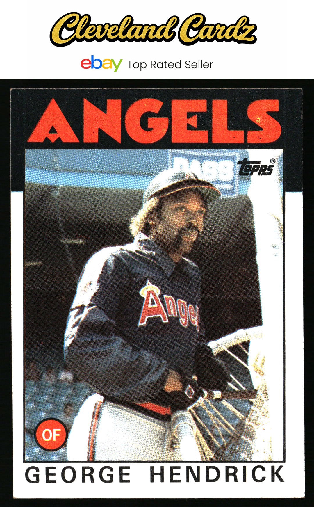 1986 Topps #190 George Hendrick