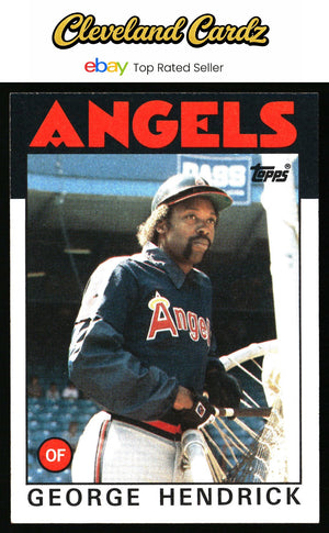 1986 Topps #190 George Hendrick