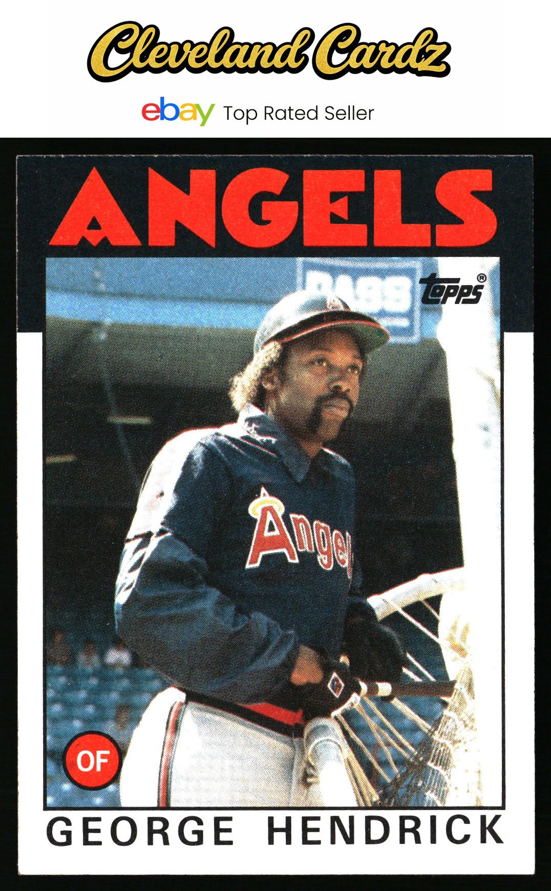 1986 Topps #190 George Hendrick