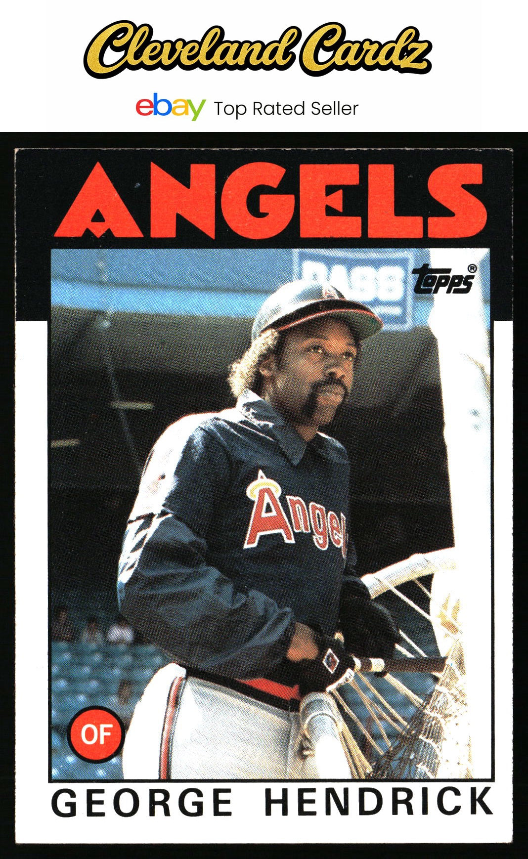 1986 Topps #190 George Hendrick