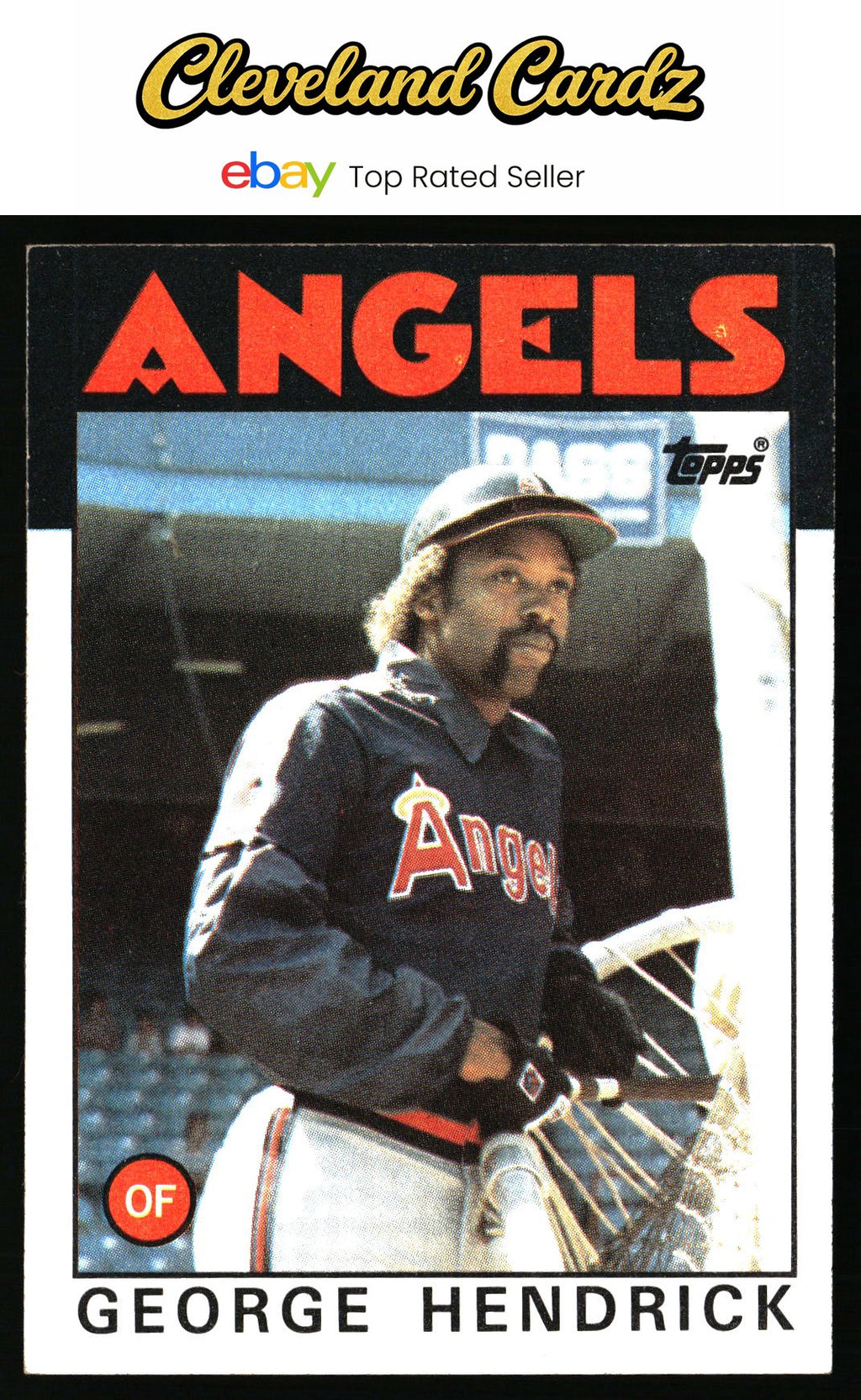 1986 Topps #190 George Hendrick