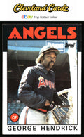 1986 Topps #190 George Hendrick