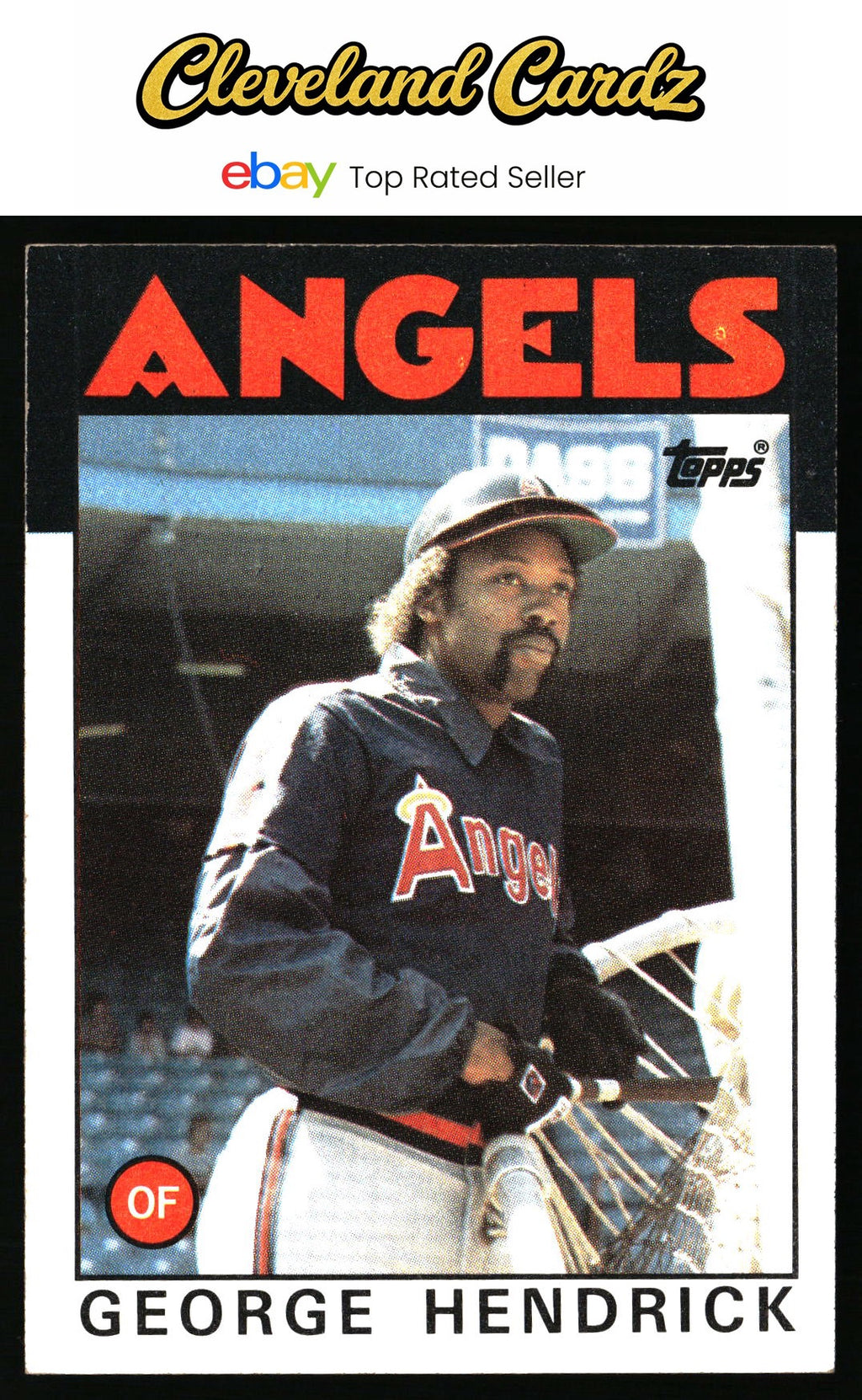 1986 Topps #190 George Hendrick