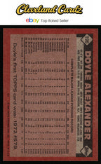 1986 Topps #196 Doyle Alexander