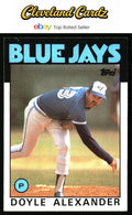 1986 Topps #196 Doyle Alexander