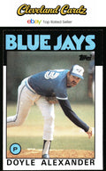 1986 Topps #196 Doyle Alexander
