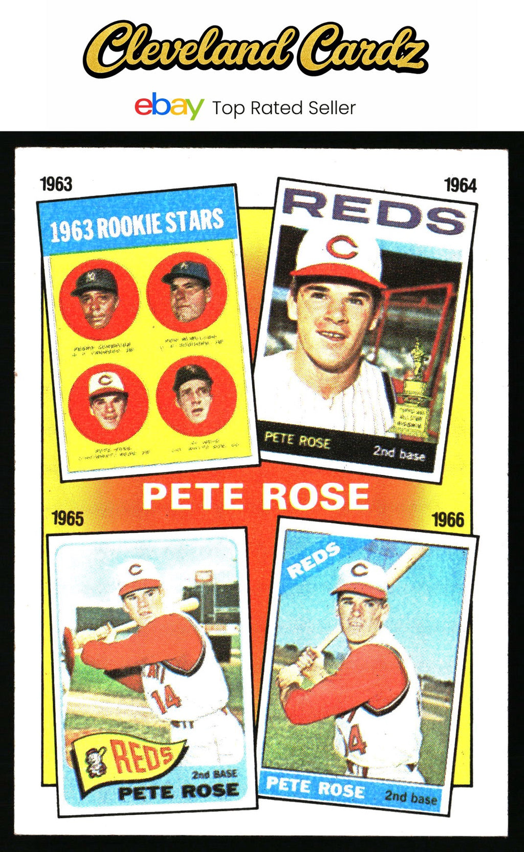 1986 Topps #2 The Pete Rose Years: 1963-1966 TPRY