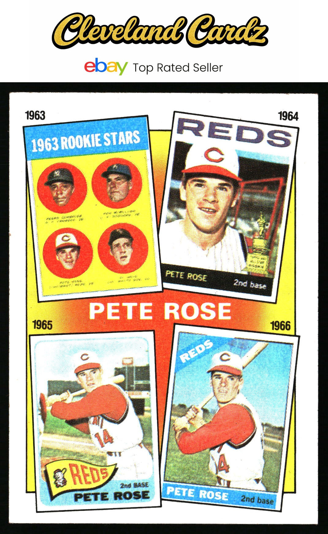1986 Topps #2 The Pete Rose Years: 1963-1966 TPRY