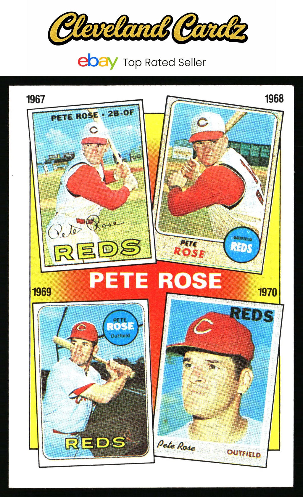 1986 Topps #3 The Pete Rose Years: 1967-1970 TPRY