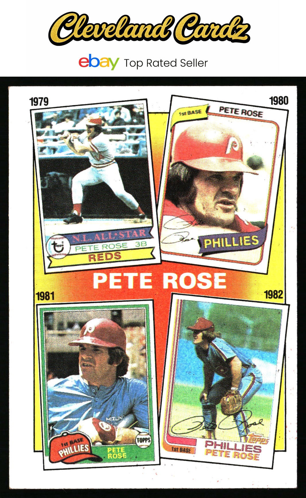 1986 Topps #6 The Pete Rose Years: 1979-1982 TPRY