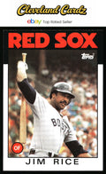1986 Topps #320 Jim Rice