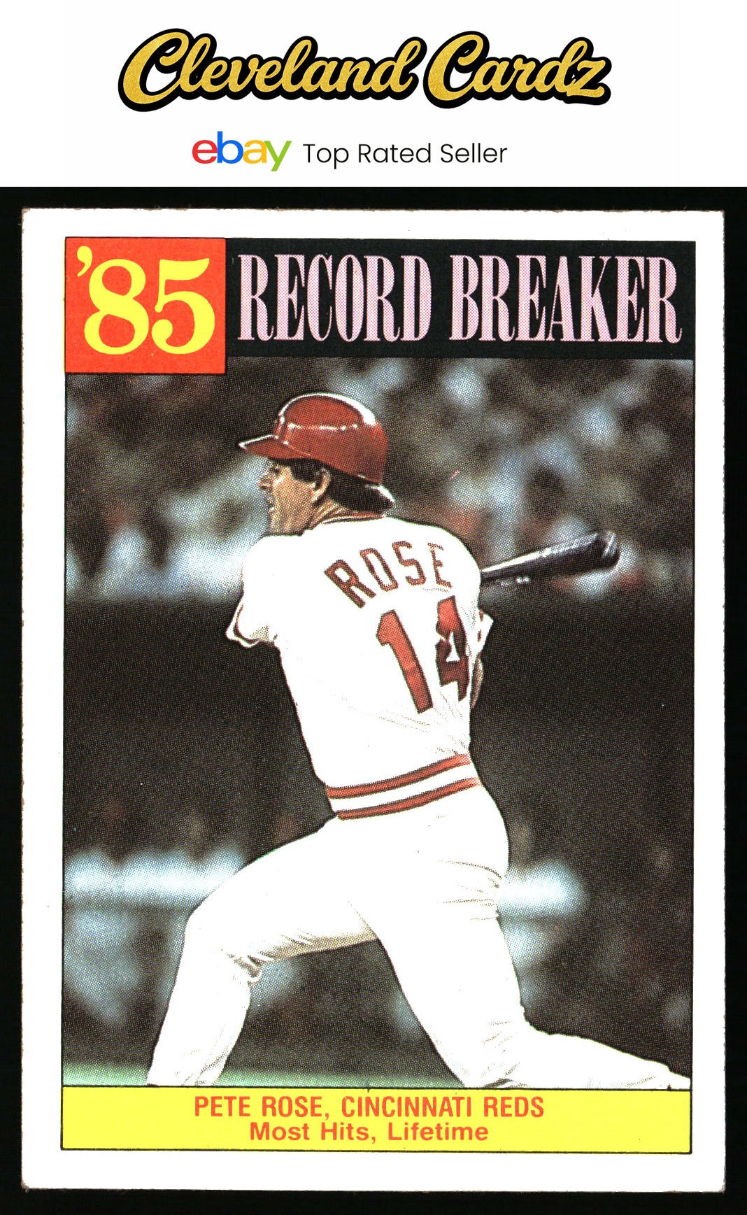 1986 Topps #206 Pete Rose
