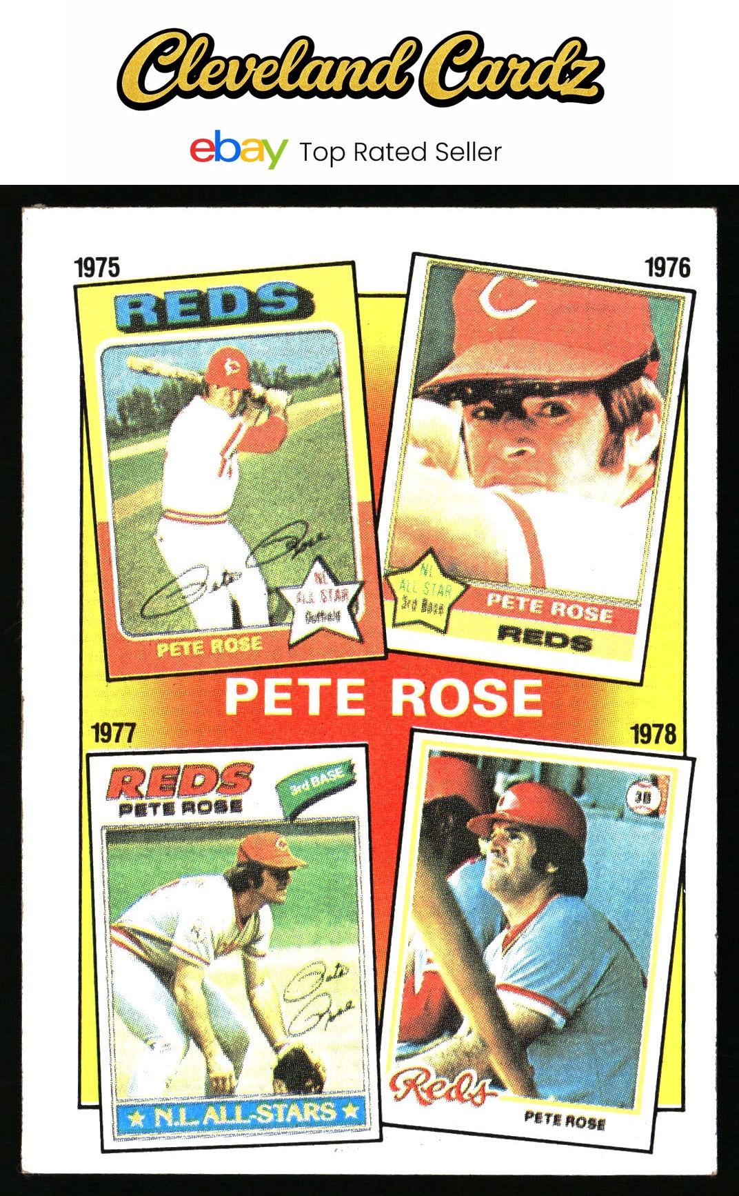 1986 Topps #5 The Pete Rose Years: 1975-1978 TPRY