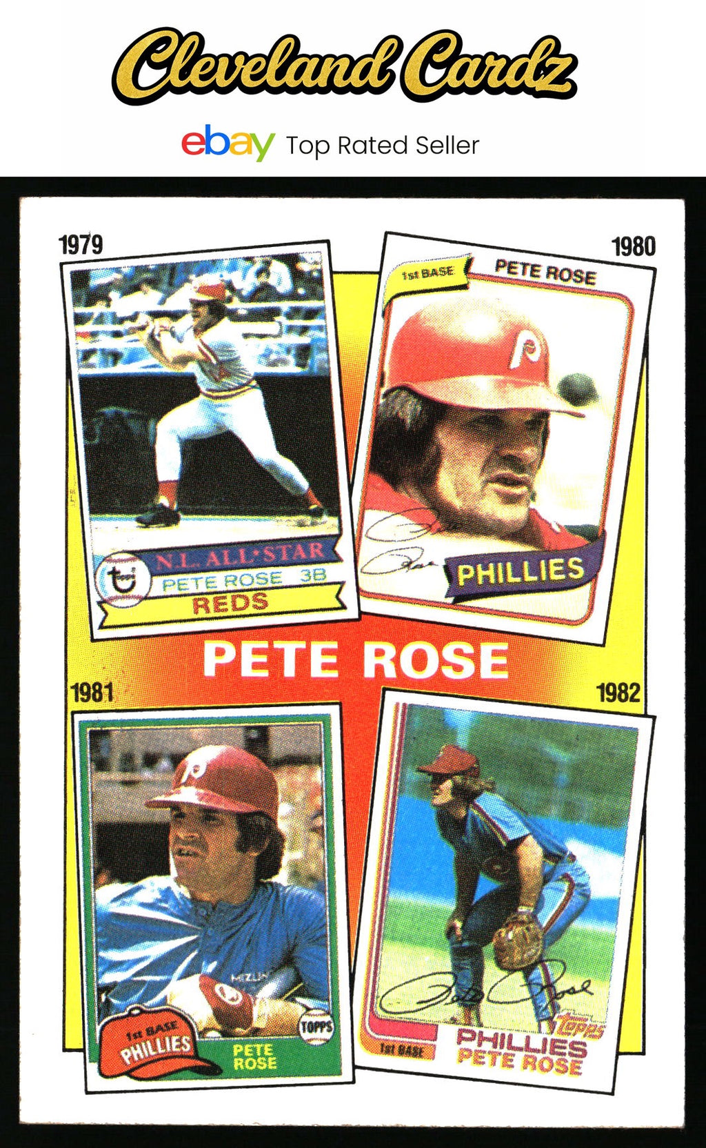1986 Topps #6 The Pete Rose Years: 1979-1982 TPRY