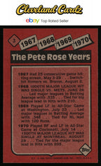 1986 Topps #3 The Pete Rose Years: 1967-1970 TPRY