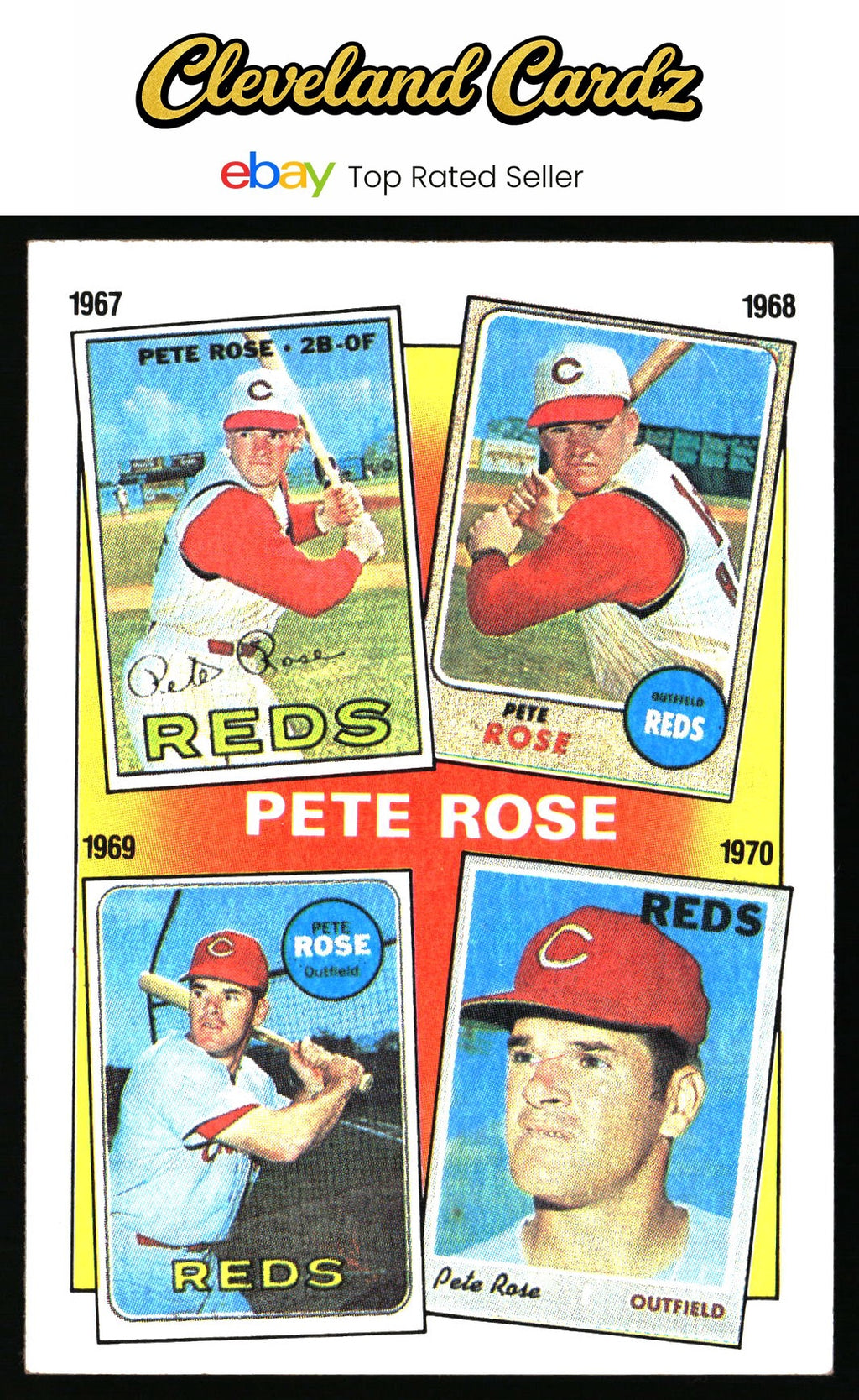 1986 Topps #3 The Pete Rose Years: 1967-1970 TPRY