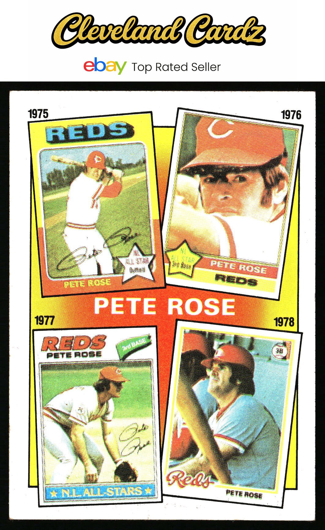 1986 Topps #5 The Pete Rose Years: 1975-1978 TPRY