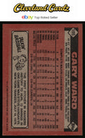 1986 Topps #105 Gary Ward