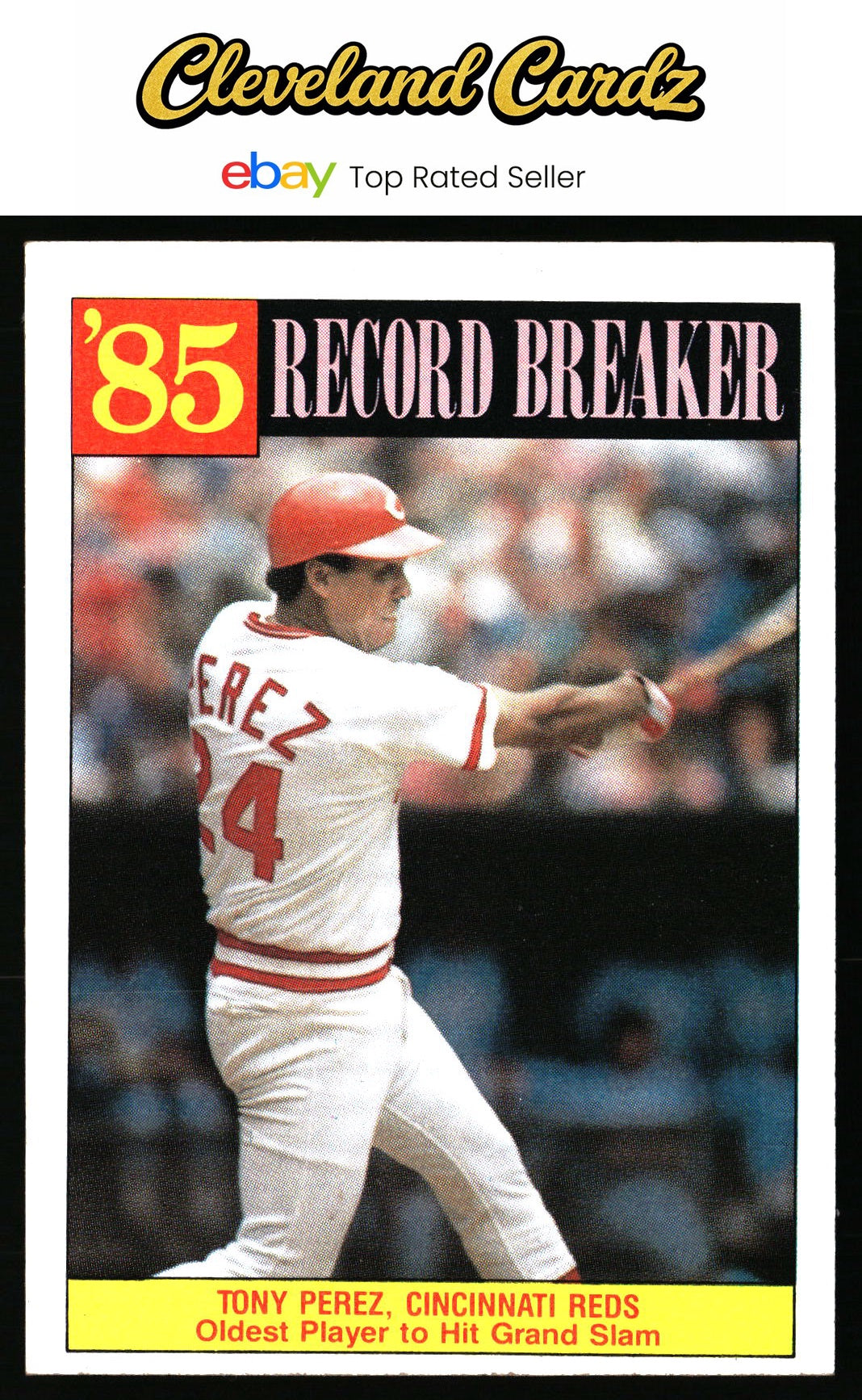 1986 Topps #205 Tony Perez