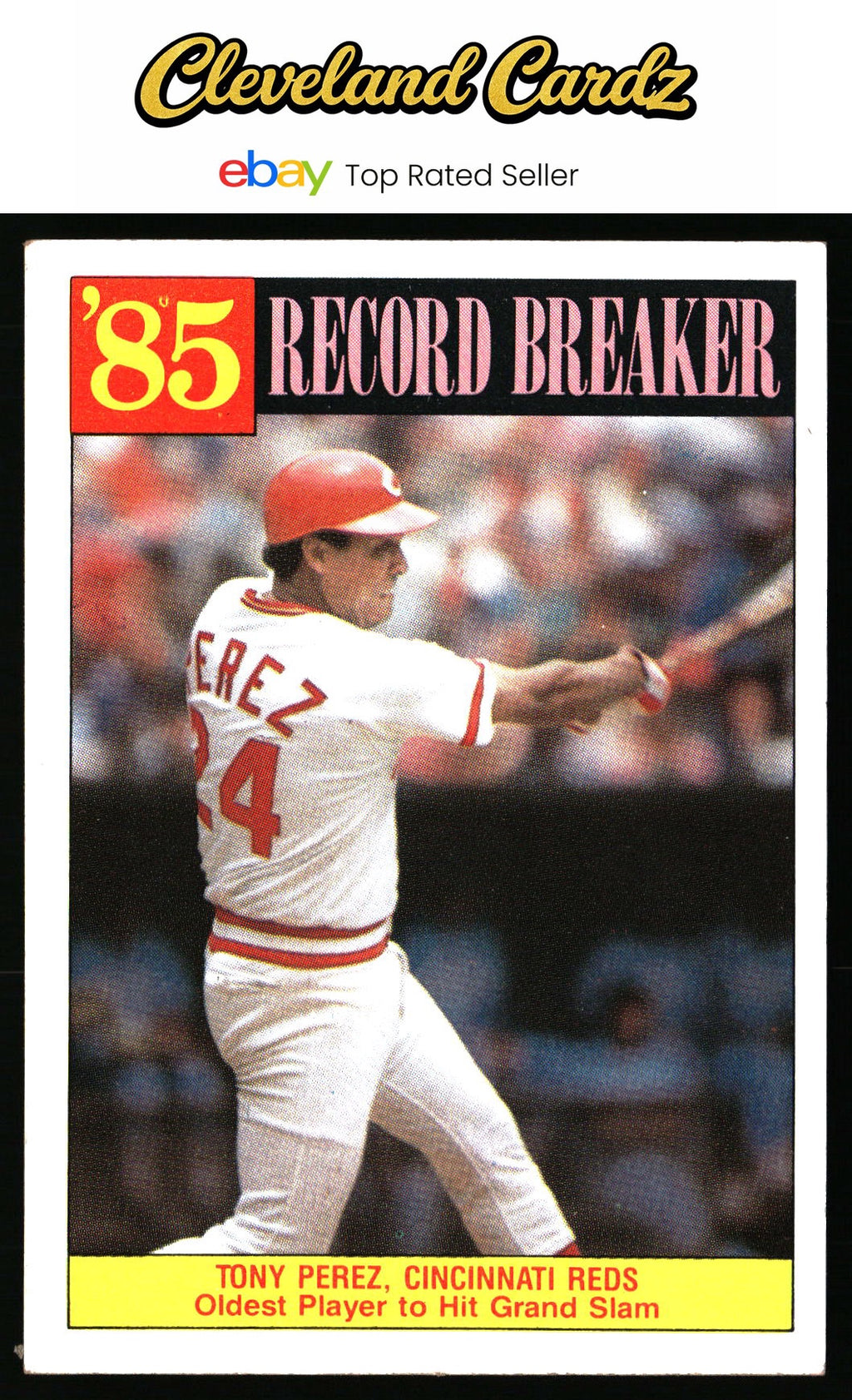 1986 Topps #205 Tony Perez