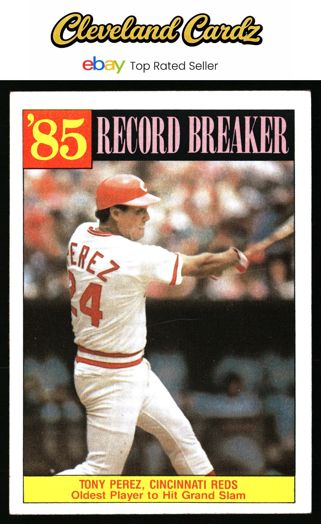 1986 Topps #205 Tony Perez