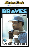 1986 Topps #675 Claudell Washington