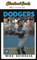 1986 Topps #468 Mike Scioscia