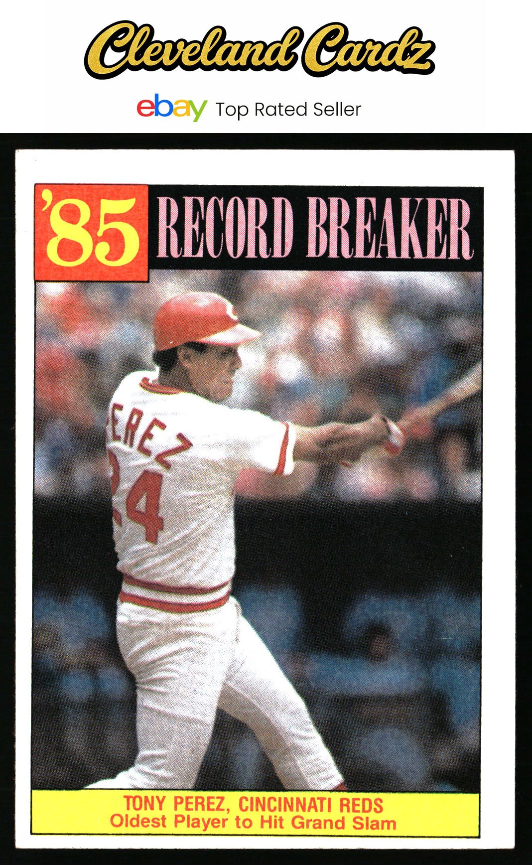 1986 Topps #205 Tony Perez