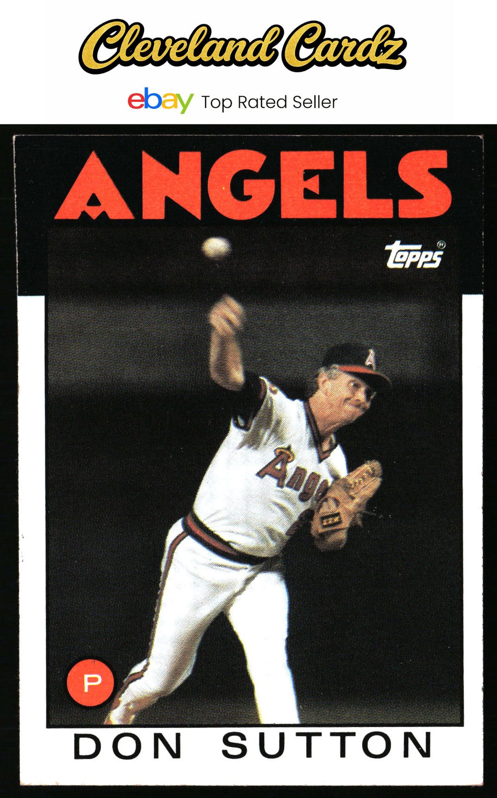 1986 Topps #335 Don Sutton