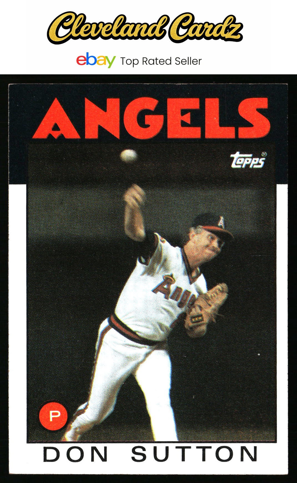 1986 Topps #335 Don Sutton