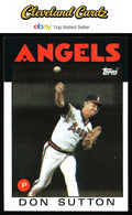 1986 Topps #335 Don Sutton