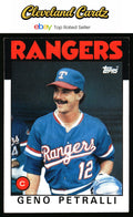 1986 Topps #296 Geno Petralli