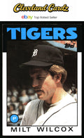 1986 Topps #192 Milt Wilcox