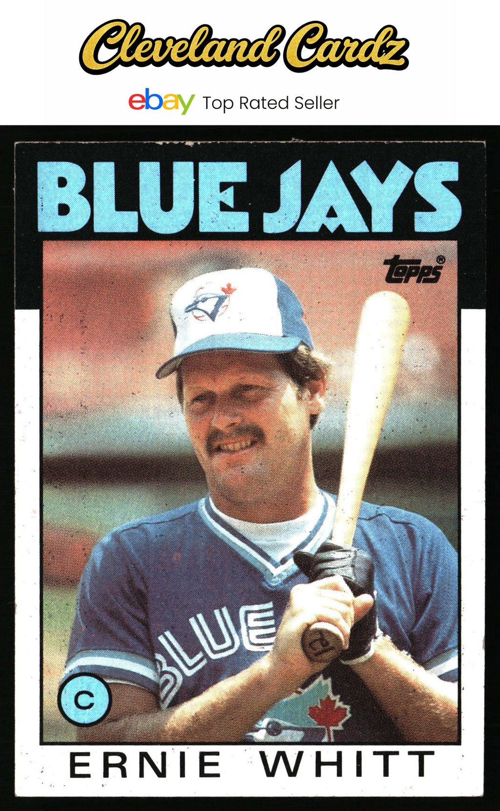 1986 Topps #673 Ernie Whitt