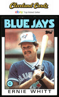 1986 Topps #673 Ernie Whitt