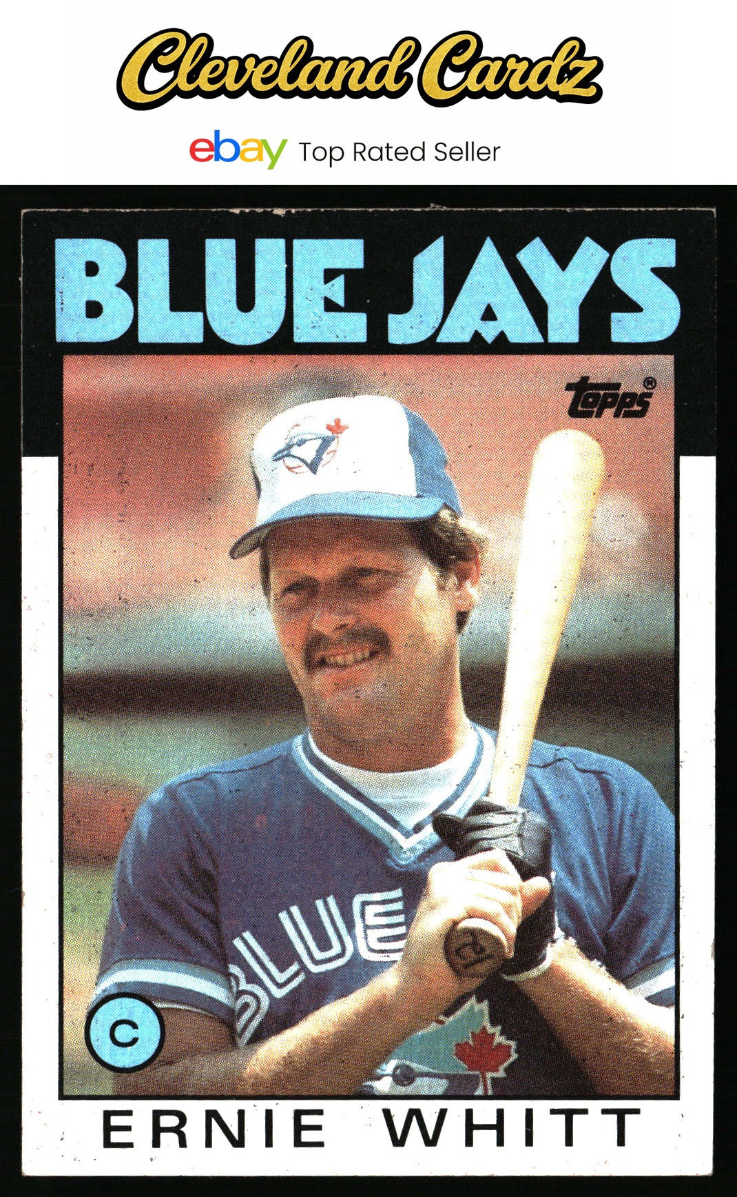 1986 Topps #673 Ernie Whitt