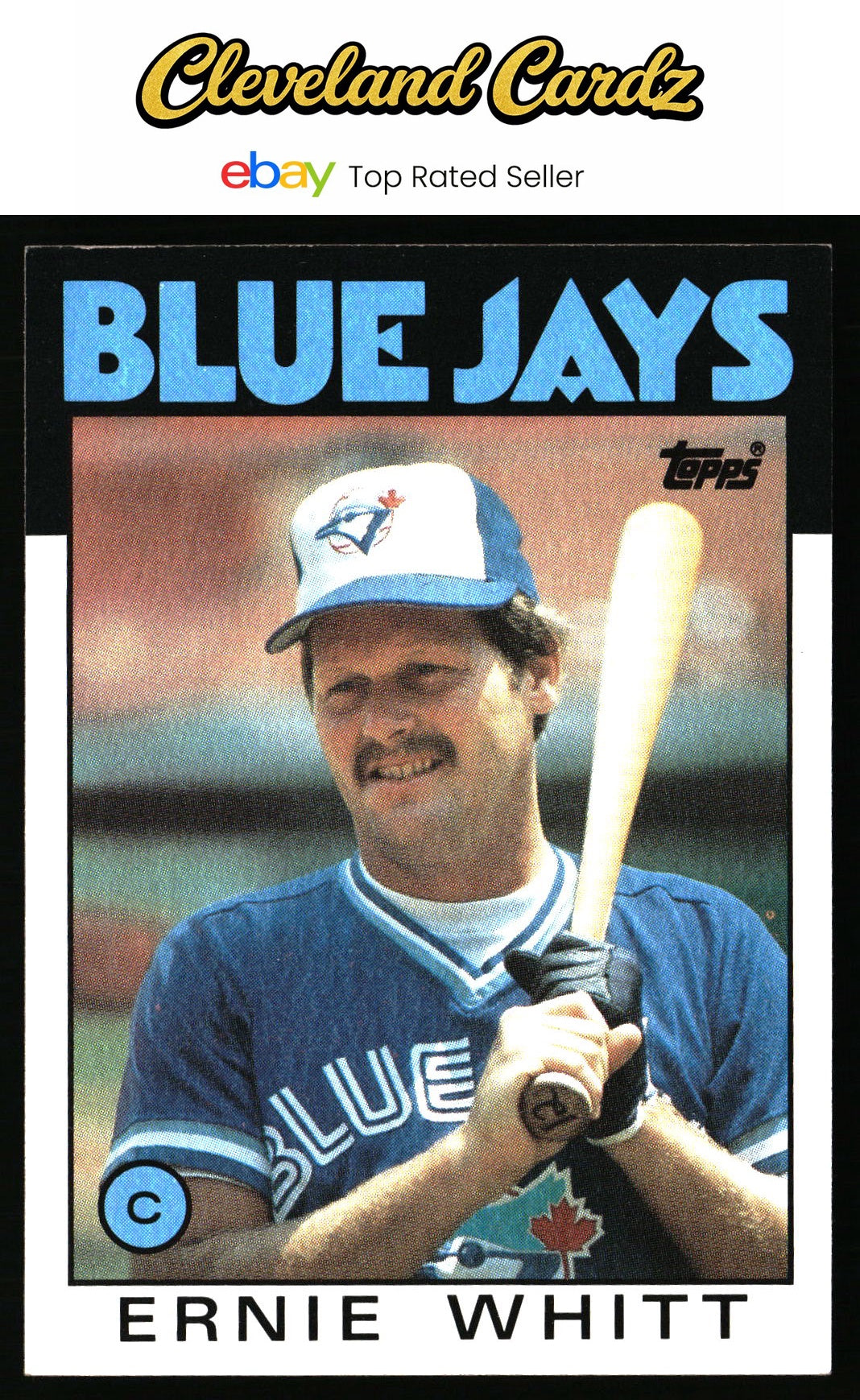 1986 Topps #673 Ernie Whitt