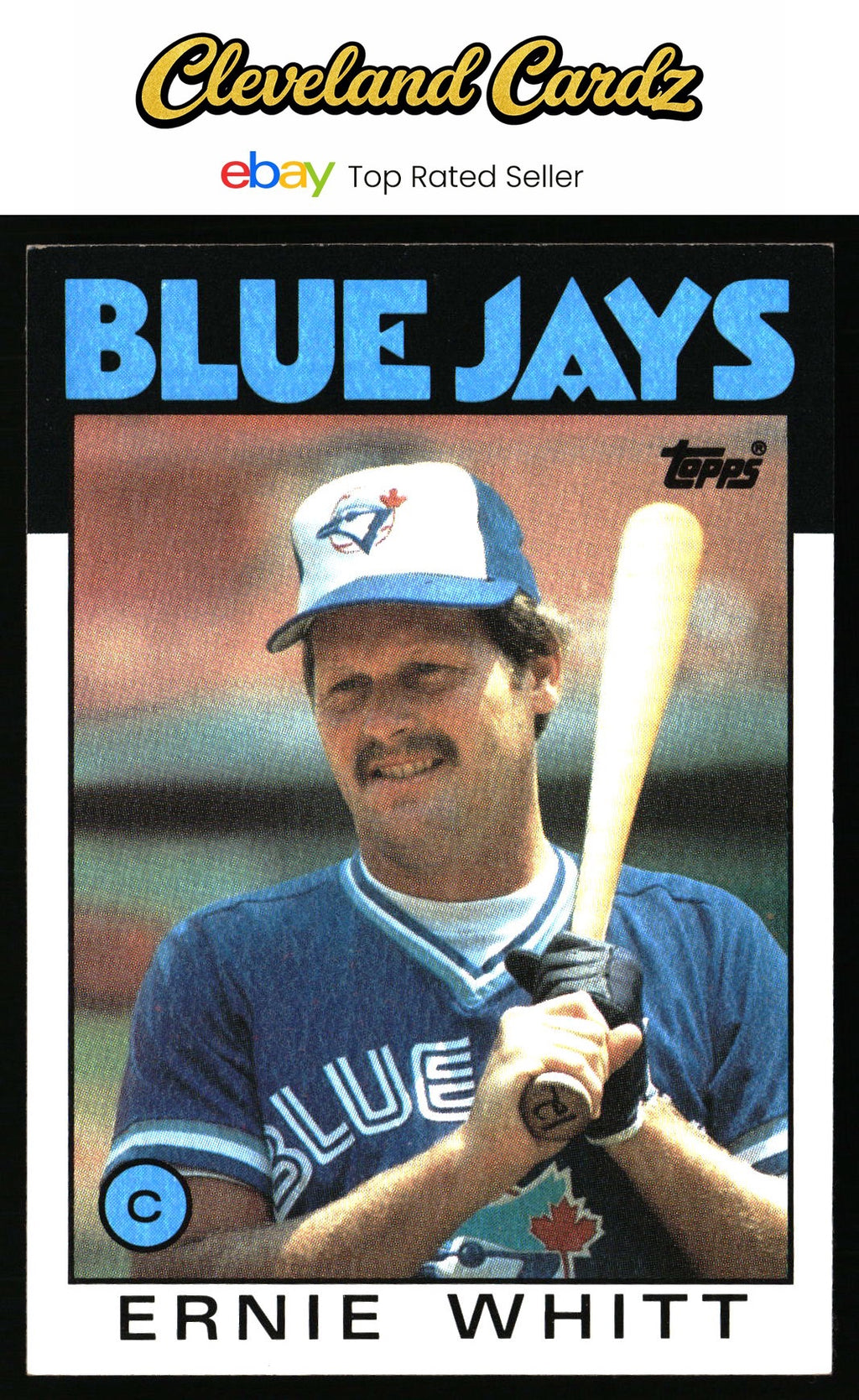 1986 Topps #673 Ernie Whitt