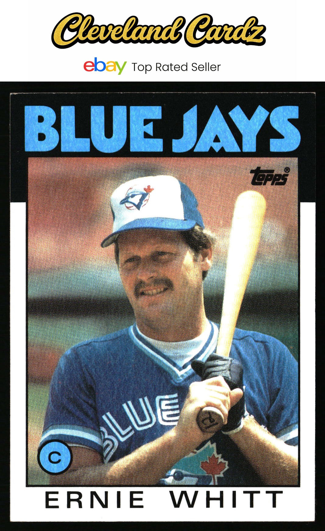 1986 Topps #673 Ernie Whitt