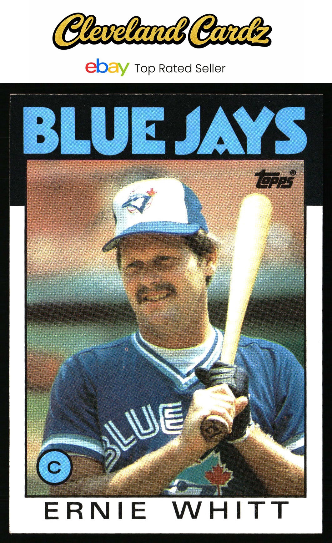 1986 Topps #673 Ernie Whitt