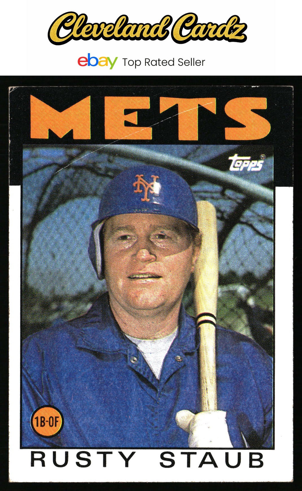1986 Topps #570 Rusty Staub