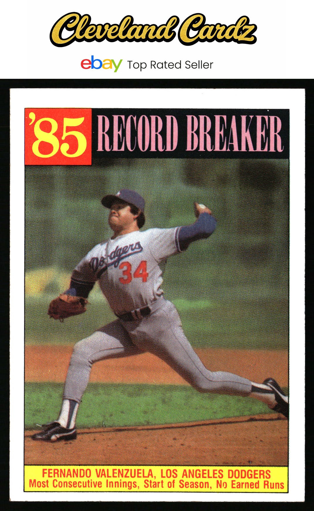 1986 Topps #207 Fernando Valenzuela